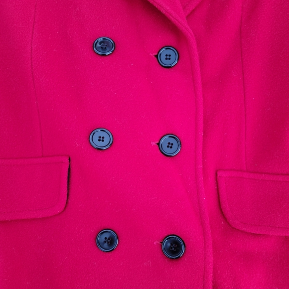 VINTAGE WOOL Women’s Long Coat Size 12/14 - Picture 3 of 8